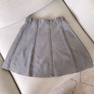 Cute women gray skirt
